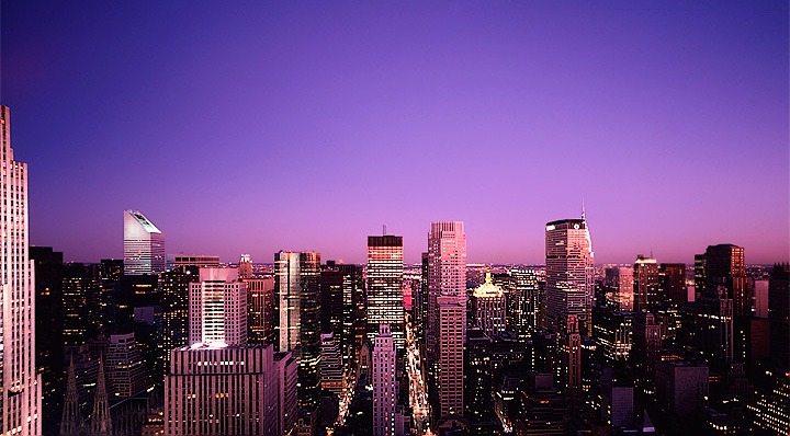George Menda New York skyline dusk